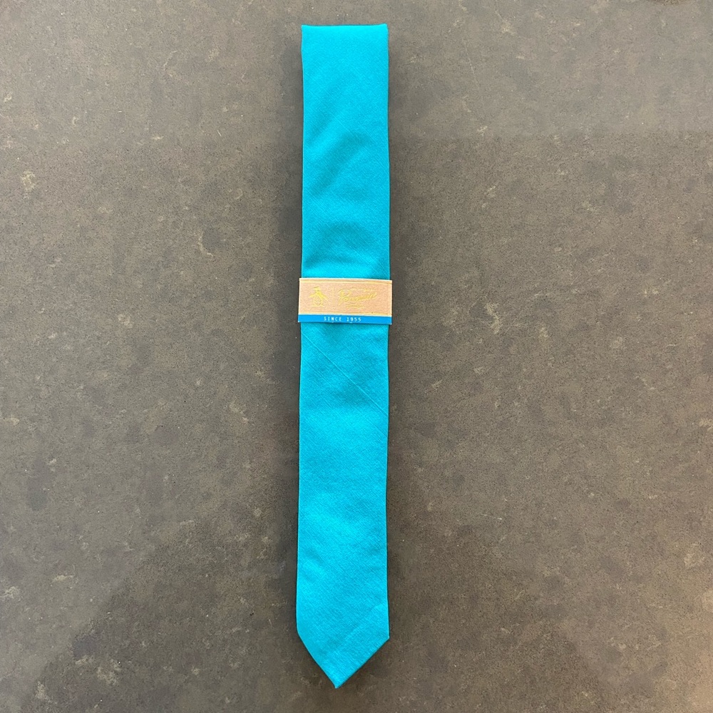 NWT Original Penguin Teal Skinny Tie
